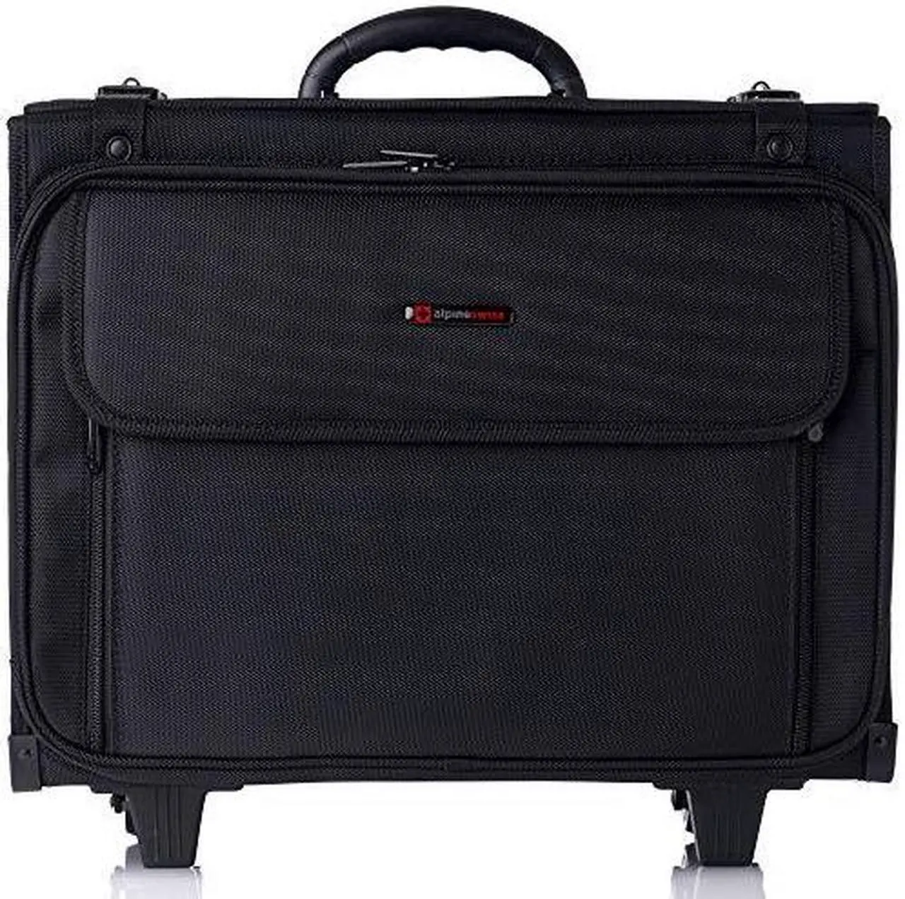 Alt view image 8 of 14 - Alpine Swiss Rolling Briefcase Laptop Bag For Men Women Hard Side Catalog Case Wheels Legal Dividers Lawyer Attache Case Carry-On Business Travel Bag