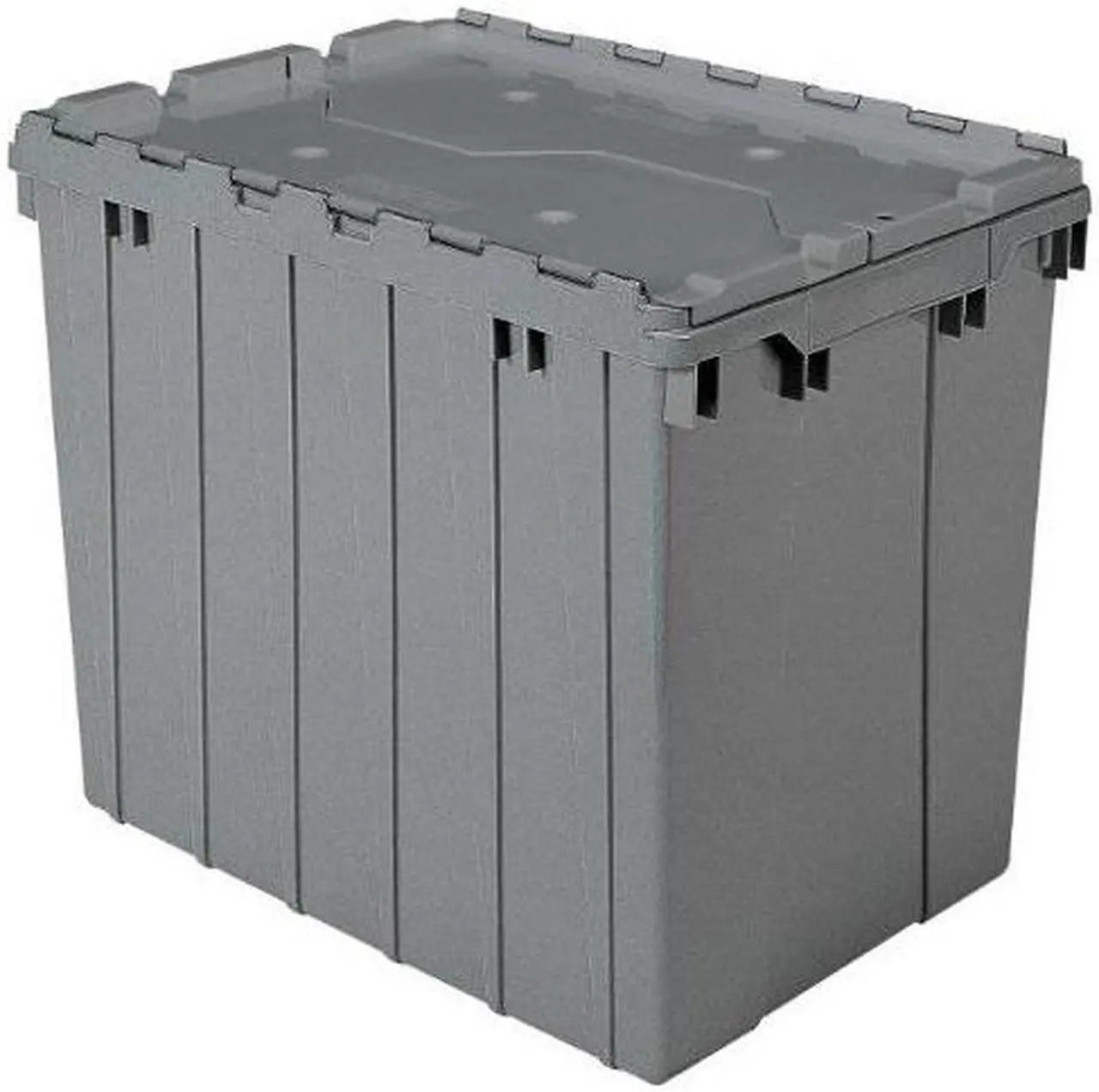 Alt view image 6 of 10 - AKRO-MILS 39170 Attached Lid Container, 2.28 cu. ft., Gray