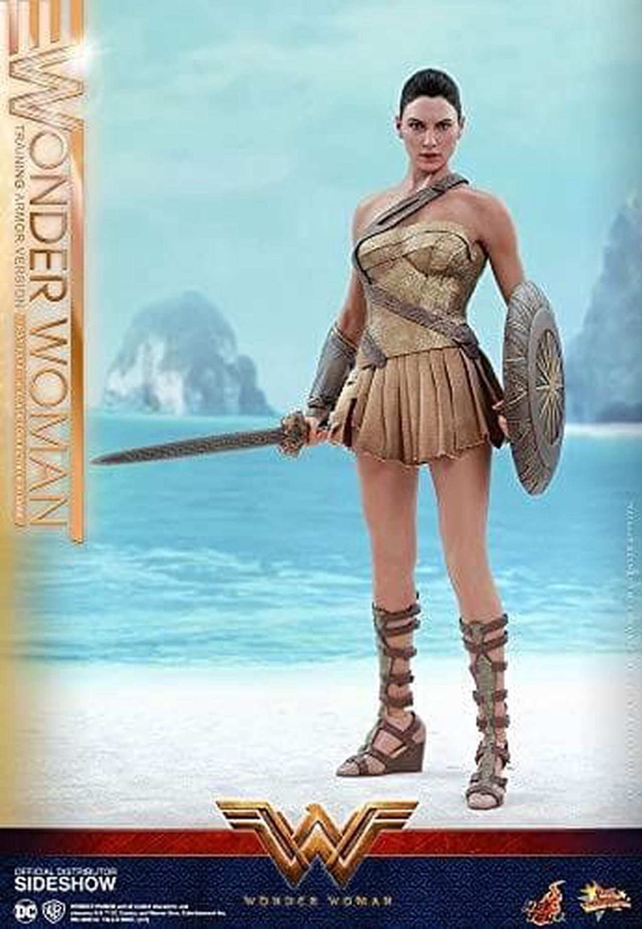 hot toys dc comics wonder woman training armor version 1/6 scale figure