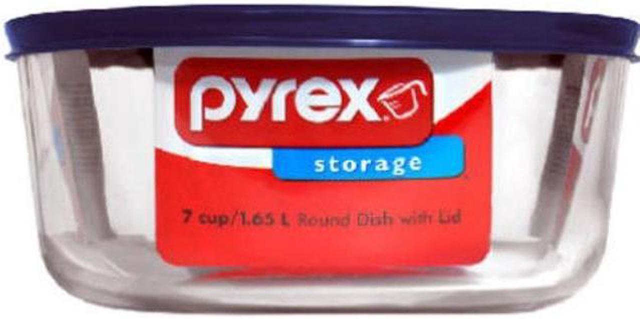 pyrex 6017397 simply store 7cup round glass food storage dish