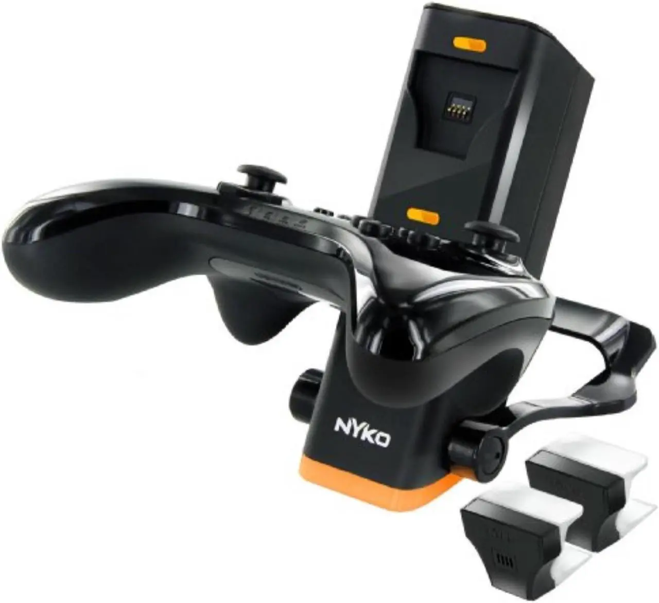 Alt view image 9 of 9 - Nyko Charge Base Pro (Black) - Dual port charging dock for Pro Controller Wii U
