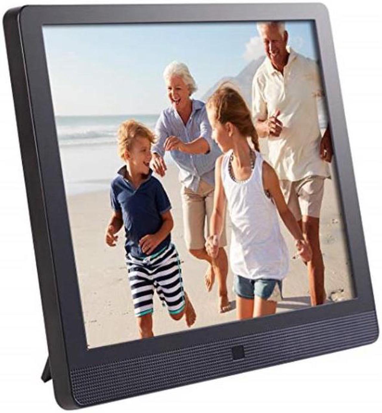 Main image of pixstar 10 inch wifi cloud digital picture frame with ips high resolution display, email, iphone ios and android app, dlna and motion sensor black