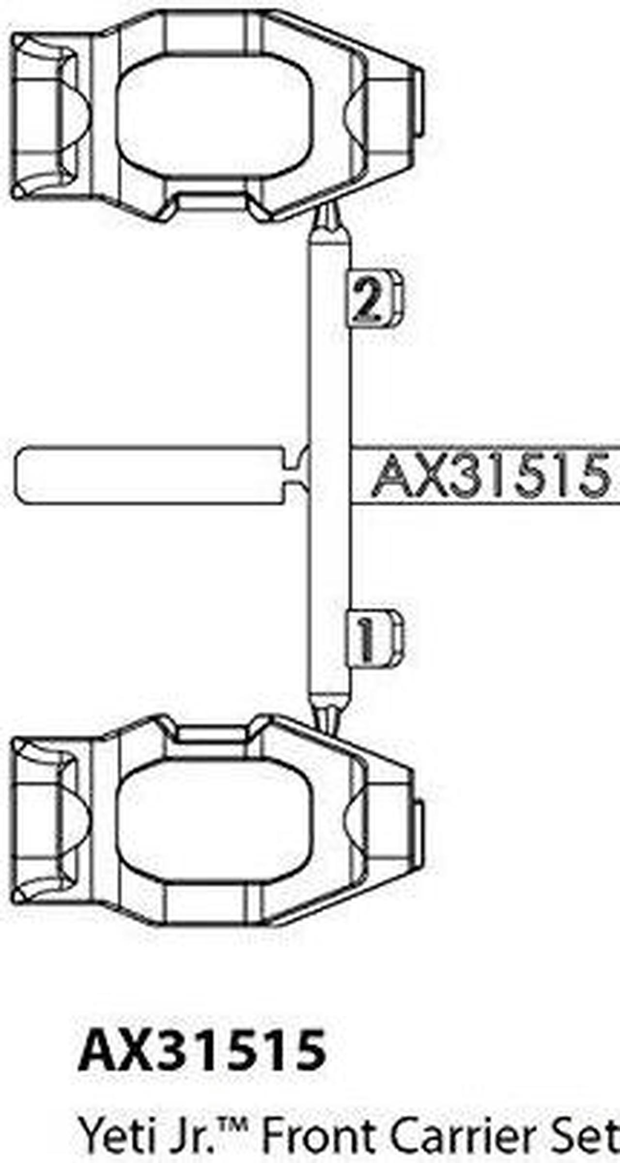 Main image of axial front carrier set yeti jr.