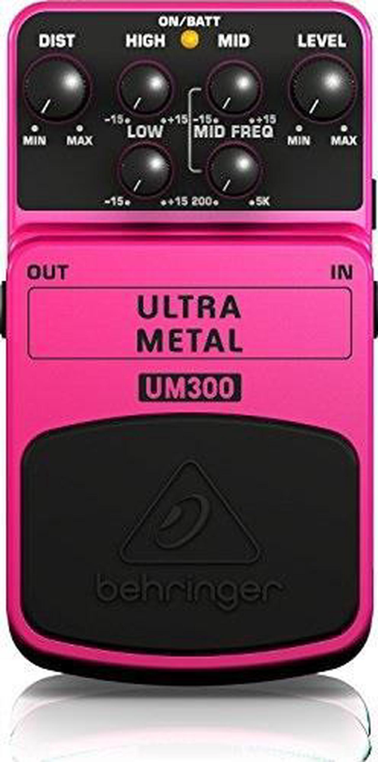 Main image of behringer ultra metal um300 heavy metal distortion instrument effect pedal