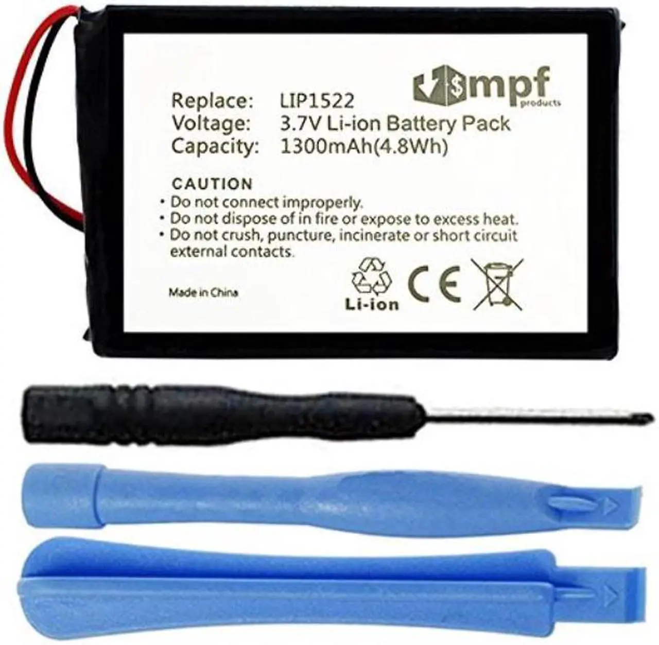 Alt view image 7 of 15 - Replacement 1300mAh LIP1522 Battery for Sony Playstation 4 PS4 Dualshock 4 Wireless Controller (CUH-ZCT1E and CUH-ZCT1U - 2015 or Older Models Only)
