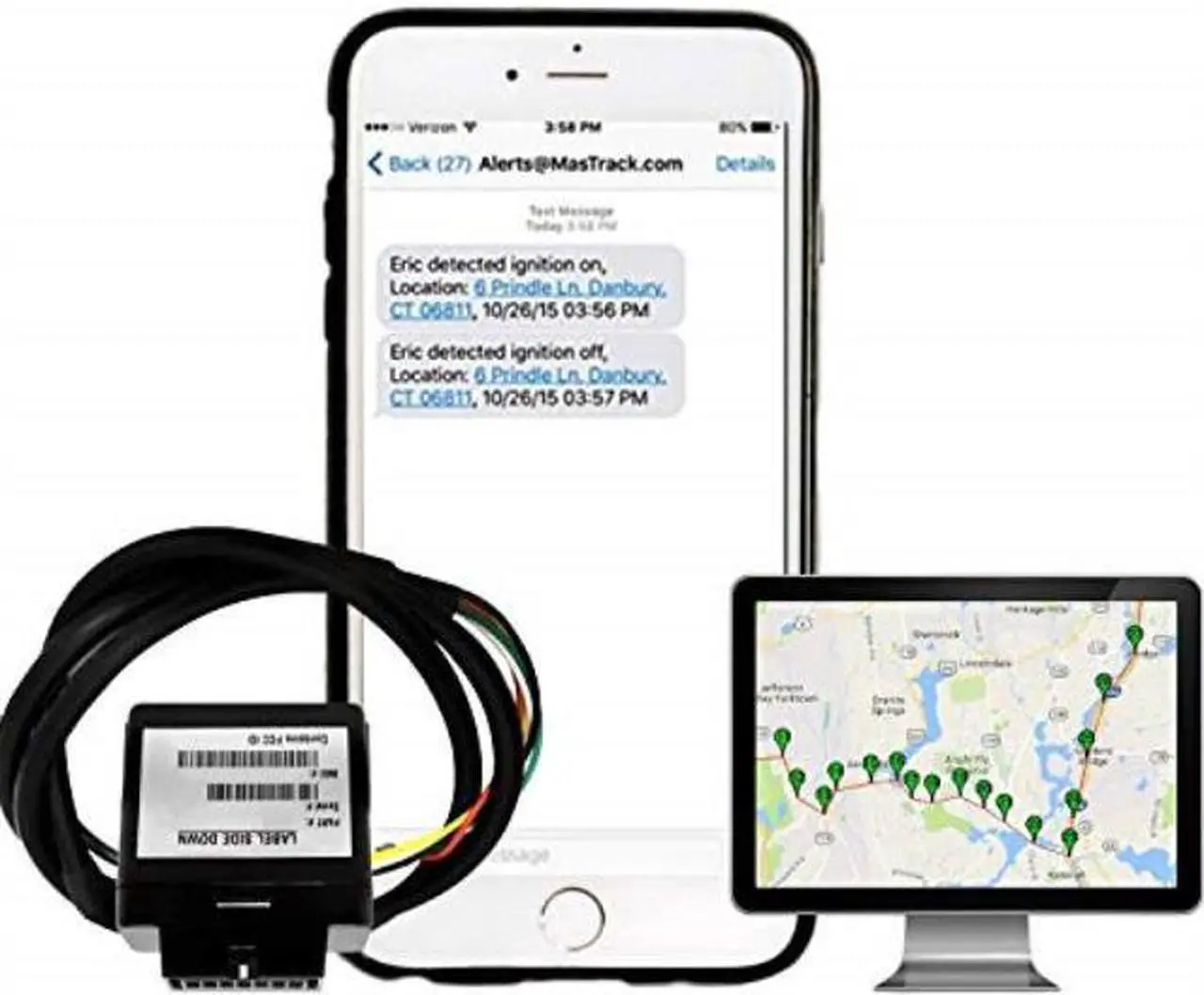 Alt view image 6 of 6 - MasTrack MT-121 Hardwired Real Time GPS Vehicle Tracker: Includes 12 Months of Basic Service