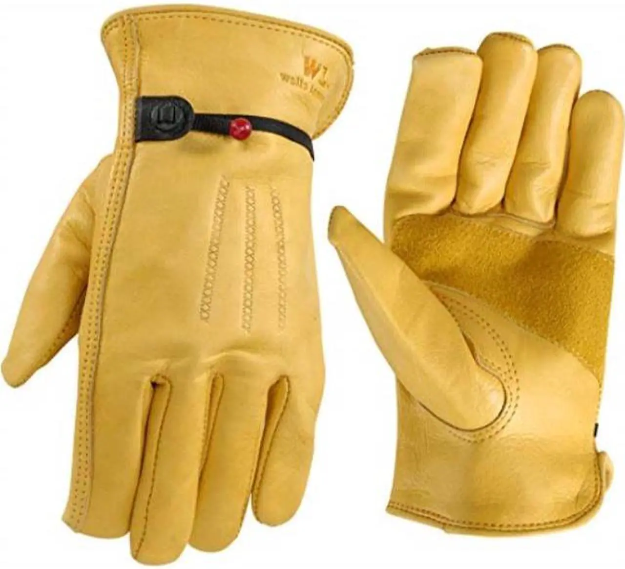 Alt view image 2 of 5 - Large Heavy Duty Grain Cowhide Full Leather Work Glove Wells Lamont Gloves 1132L