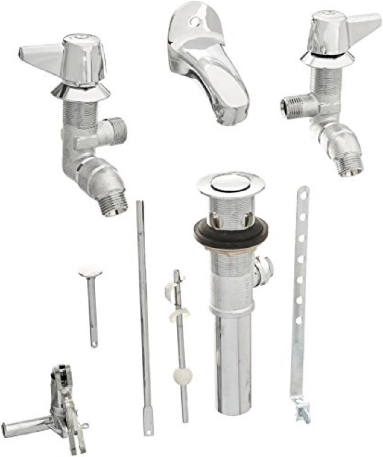 Main image of central brass 1178da 2handle slant back lavatory faucet