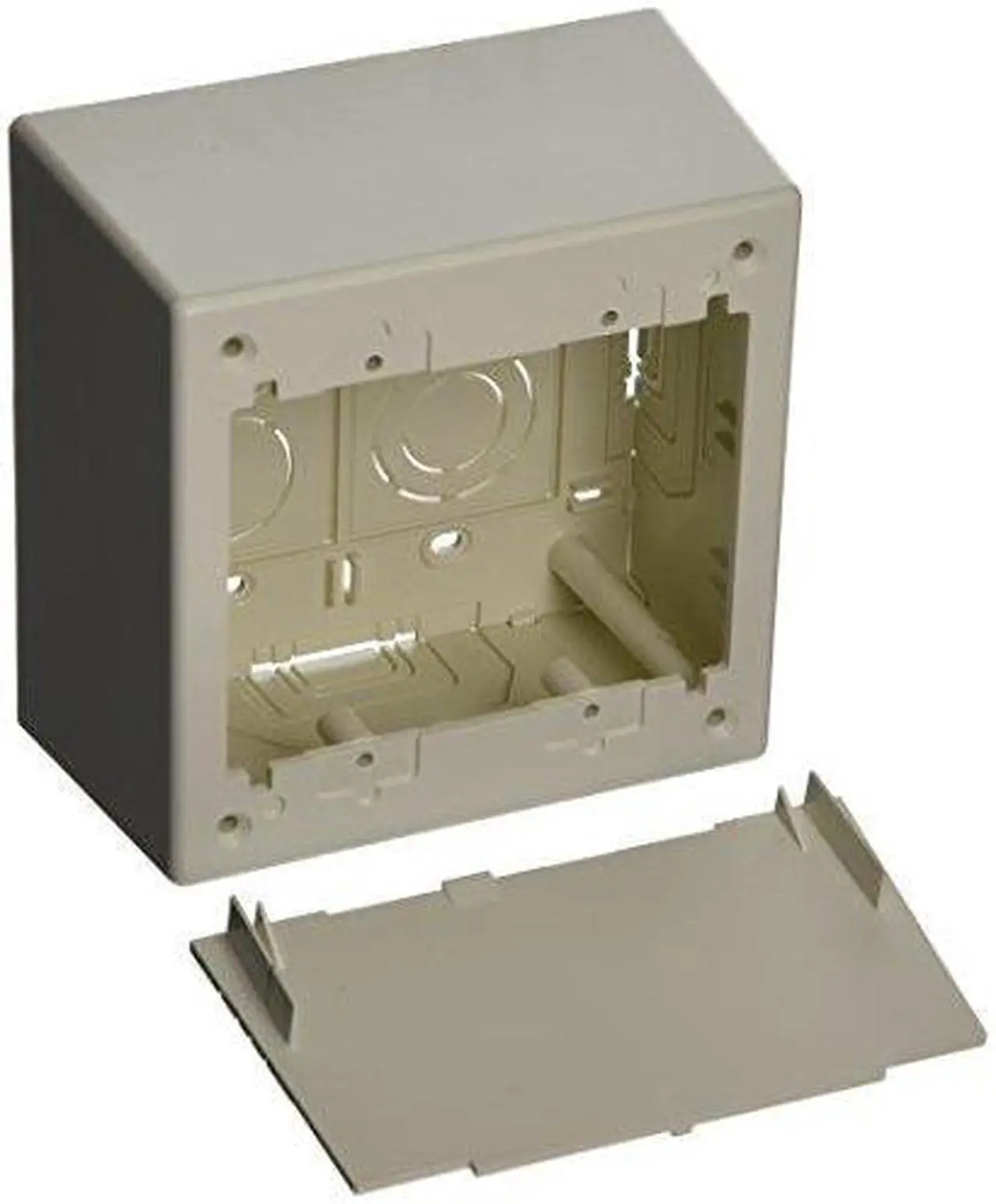 Alt view image 4 of 10 - PANDUIT JBP2DIW Junction Box, Gang, 2 Gang, PVC