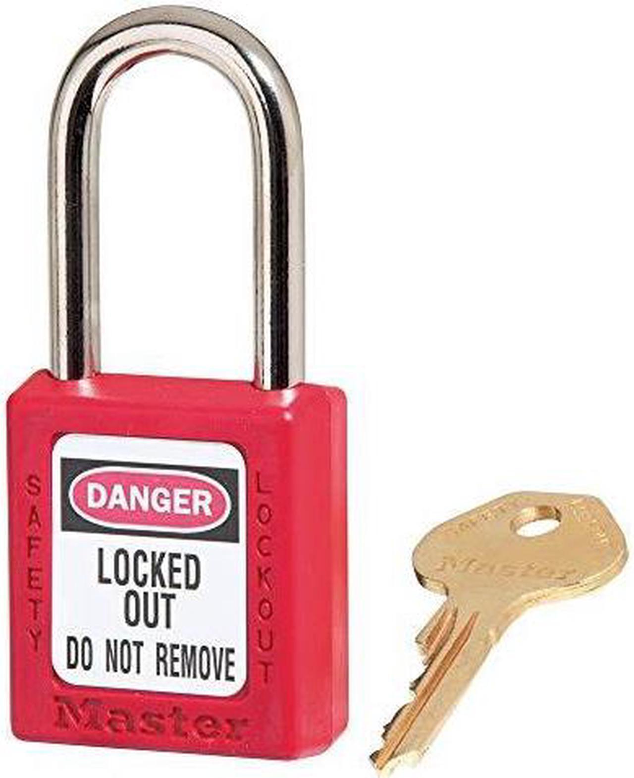 Main image of master lock 410red lockout tagout safety padlock red