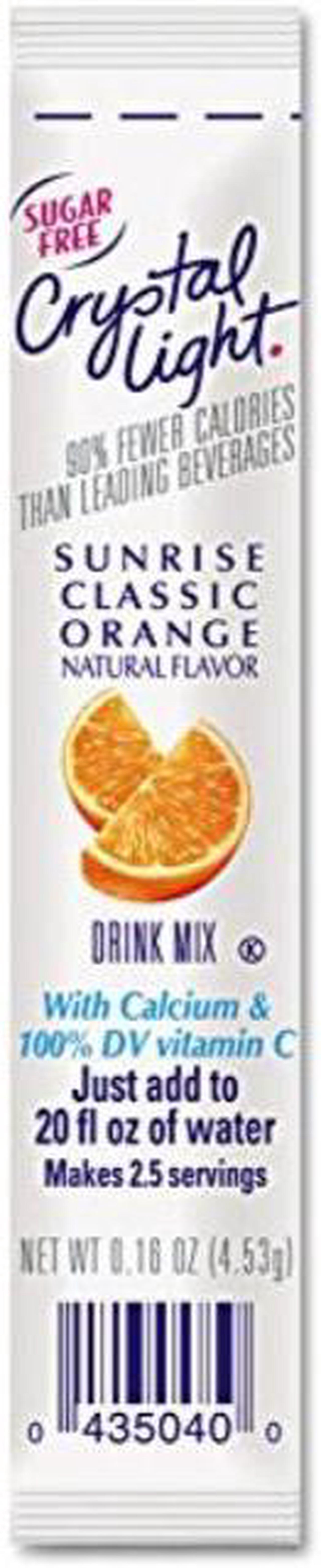 Main image of crystal light on the go drink mix, sunrise classic orange  30 count, 0.17oz