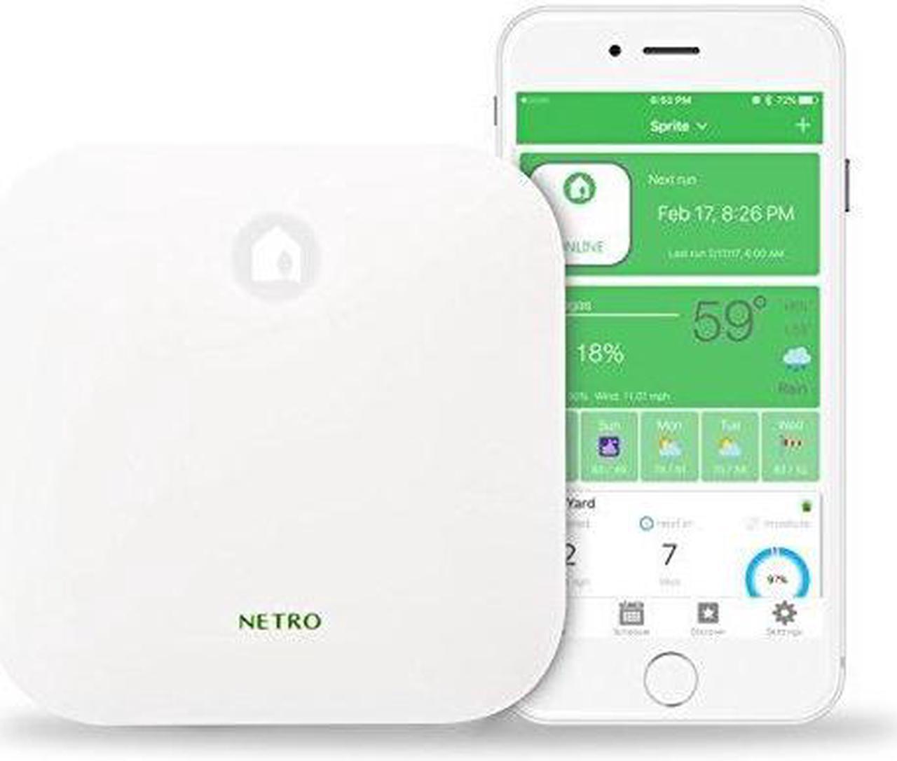 Alt view image 6 of 6 - Netro Sprite Smart Sprinkler Controller, 6-Zone, WiFi, Weather aware, Remote control, Amazon Alexa and Google Home compatible