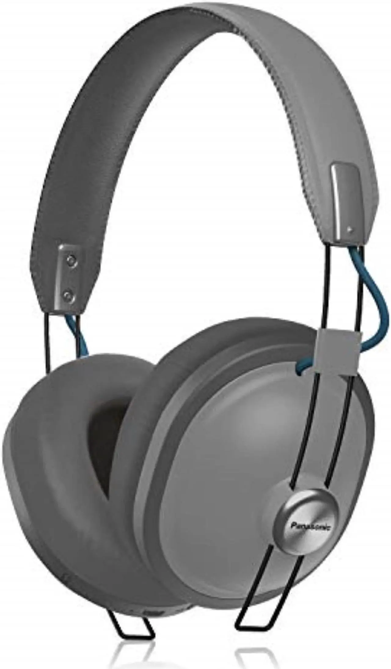 Alt view image 5 of 9 - Panasonic Retro Over-The-Ear Headphones with Bluetooth 24-Hour Playback (RP-HTX80B-H)