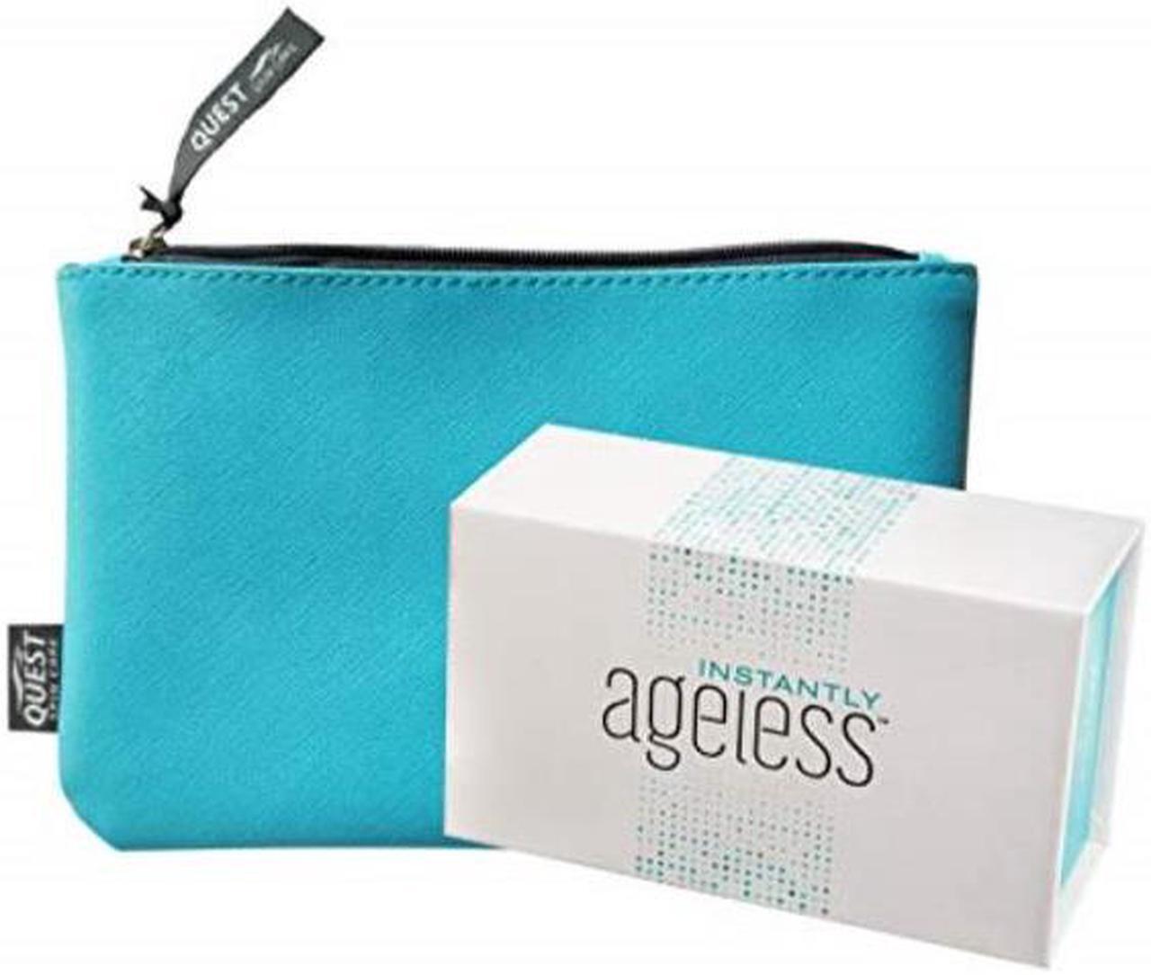 Main image of jeunesse instantly ageless 25 vials w/free makeup bag | instantly ageless 25 vial box set with free full size quest makeup bag