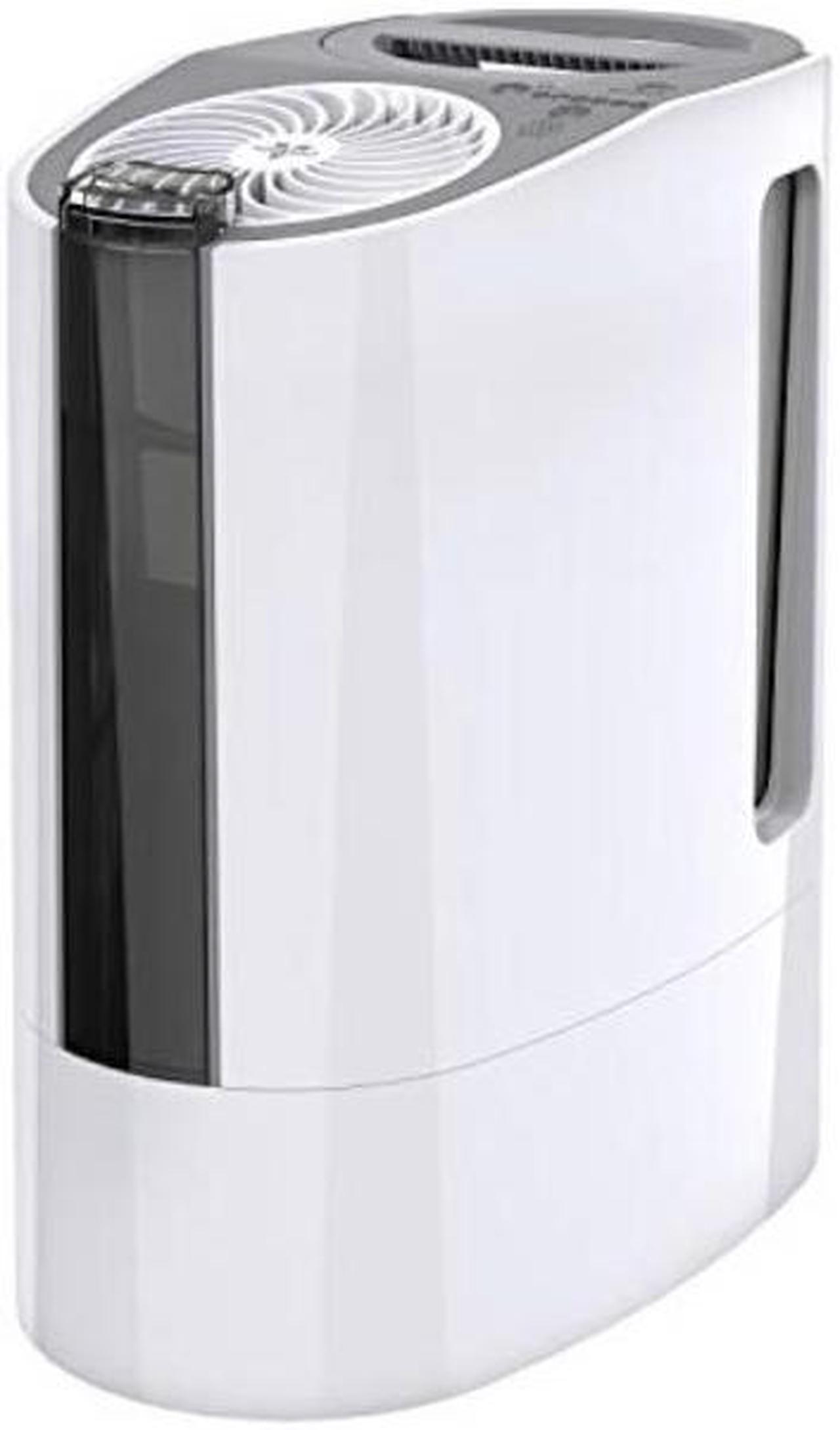 Main image of vornado uh100 ultrasonic cool mist humidifier with fanassisted whole room humidification, auto humidity control, easy view 1 gallon water tank, white