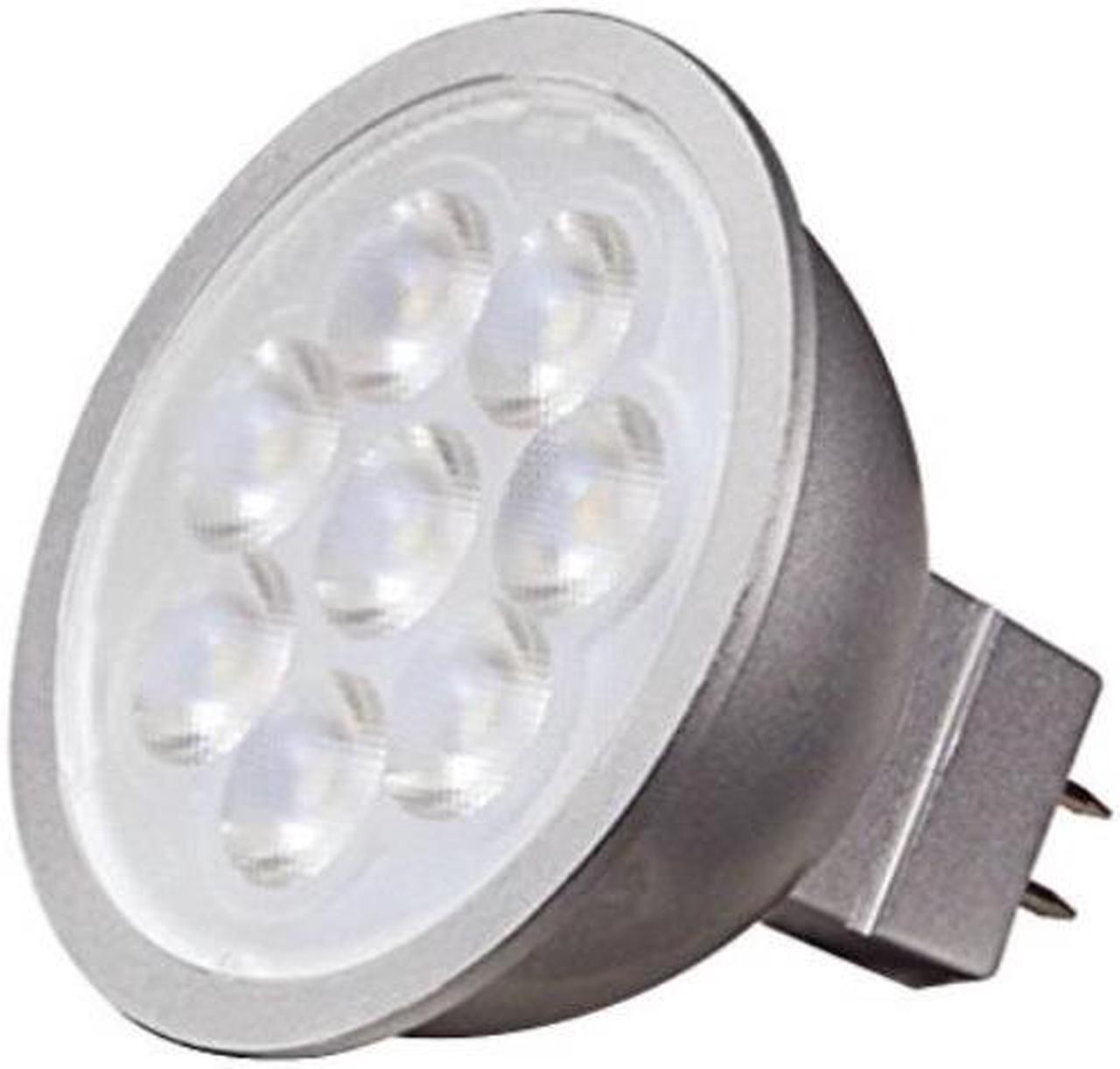 Alt view image 3 of 6 - Satco 6.5W MR16 LED Dimmable 5000K Neutral Flood Light Bulb
