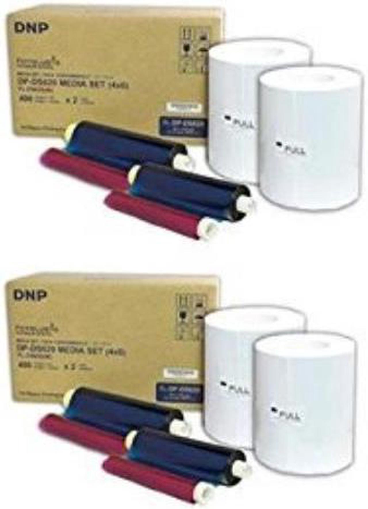 Main image of dnp 2x 4x6" dye sub media for ds620a printer, 400 prints per roll, 2 piece
