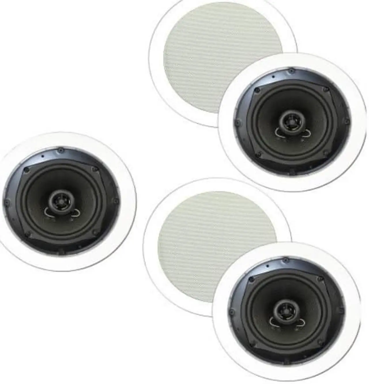 Alt view image 6 of 8 - Theater Solutions TS50C In Ceiling Speakers Surround Sound Home Theater 5 Speaker Set
