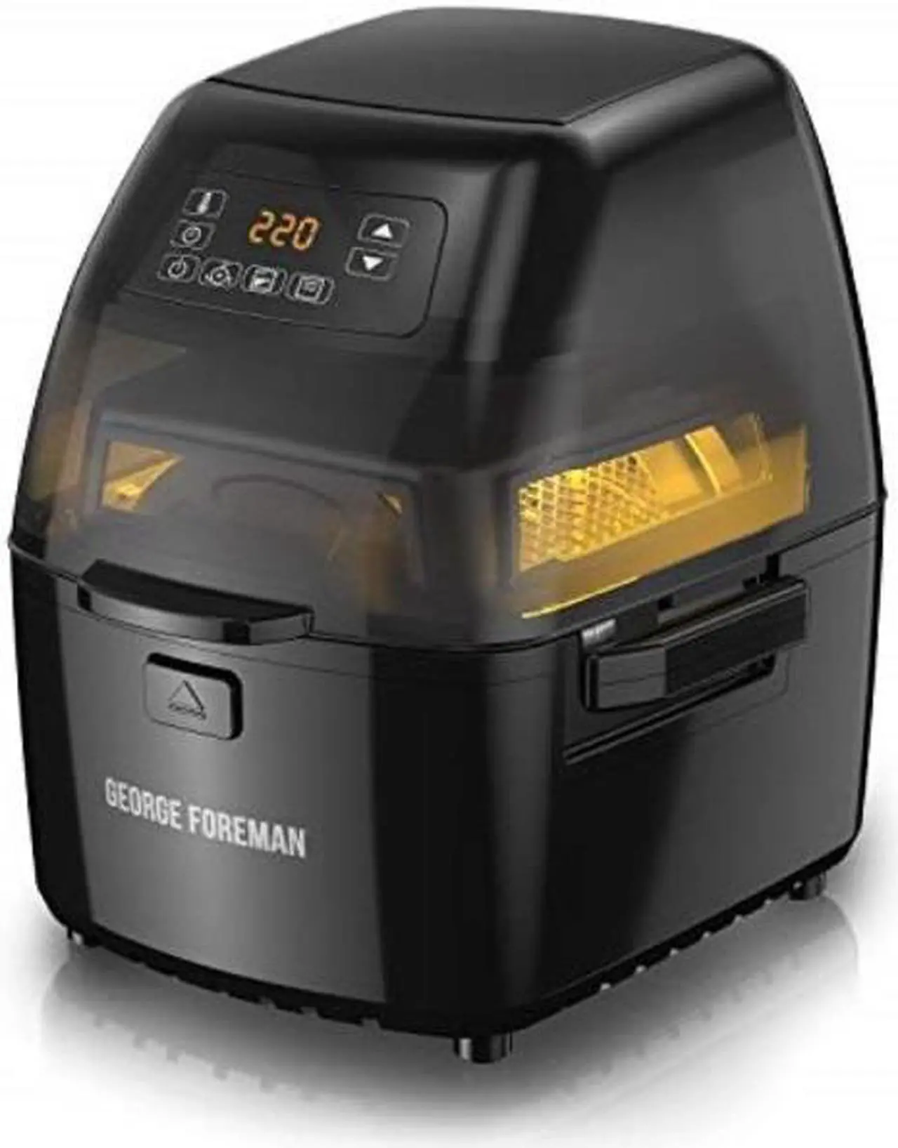 Alt view image 2 of 7 - george foreman ghfd6800b twist n crisp air fryer, with rotisserie attachment, 3l capacity, black