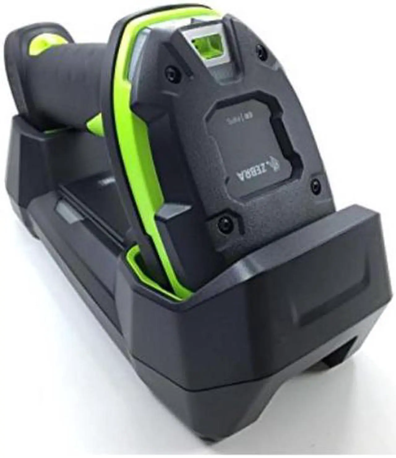 Main image of zebra ds3678er extended range ultrarugged cordless 2d/1d barcode scanner/linear imager kit, bluetooth, fips, vibration motor, includes cradle, power supply and heavyduty usb cable cbau42s07