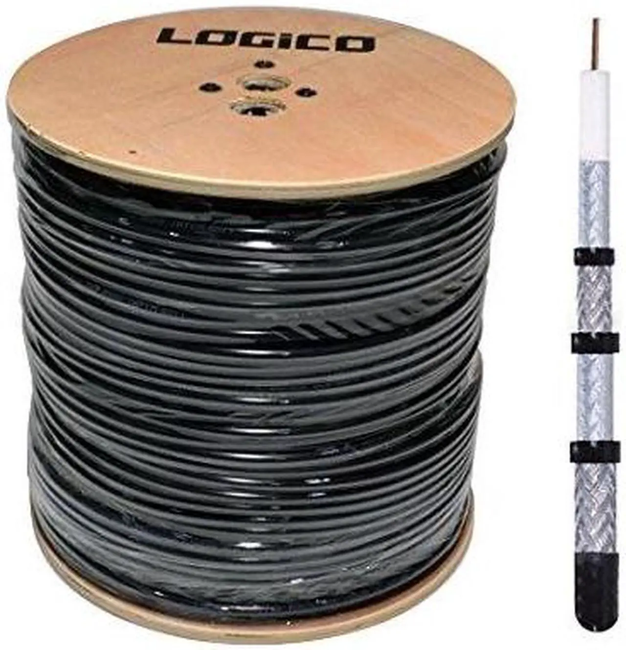 Alt view image 6 of 9 - RG6 Outdoor Direct Burial CMX Coax Cable 3GHz Underground 18 AWG Coaxial 1000ft