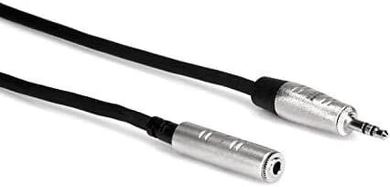 Alt view image 3 of 3 - Hosa Technology 5' REAN 3.5mm TRS Male to 3.5mm TRS Female Pro Headphones Cable