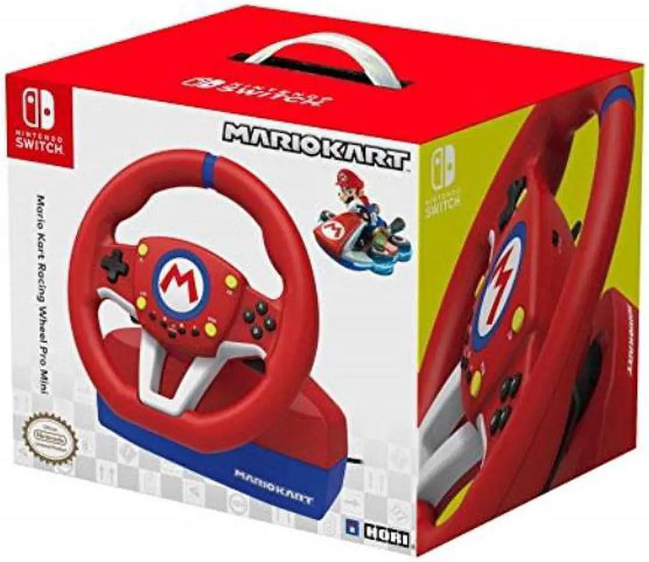 Alt view image 8 of 17 - HORI Nintendo Switch Mario Kart Racing Wheel - Red/ Blue Edition