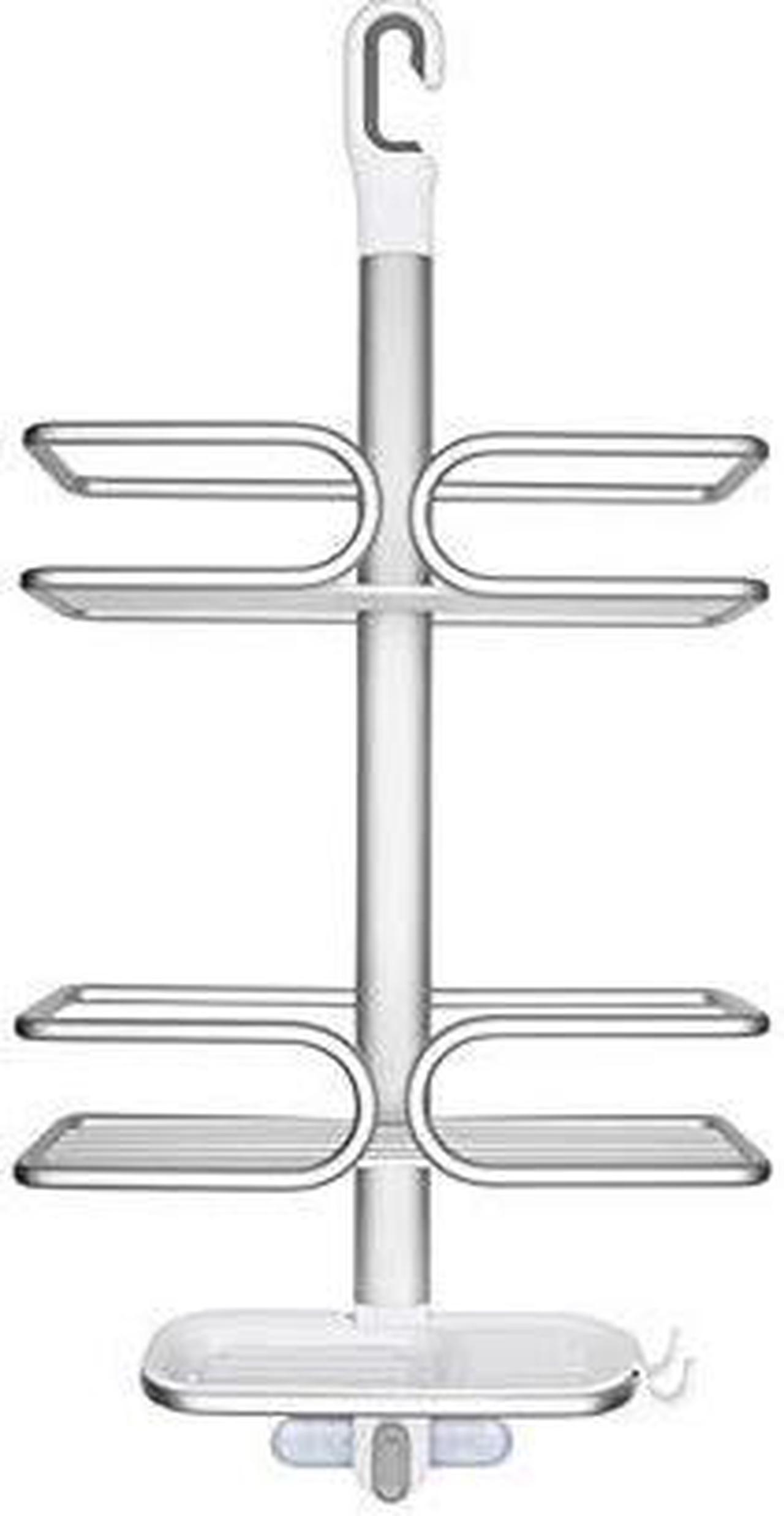 oxo good grips rustproof aluminum shower caddy