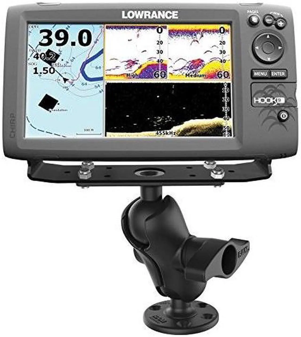 Alt view image 3 of 4 - RAM Mounts Marine Mount for Fishfinder