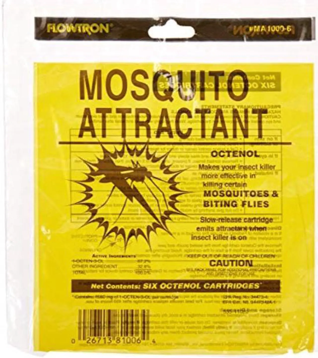 Alt view image 2 of 12 - FLOWTRON MA 1000 - 6 1,660mg. of Octenol Mosquito Attractant,PK6