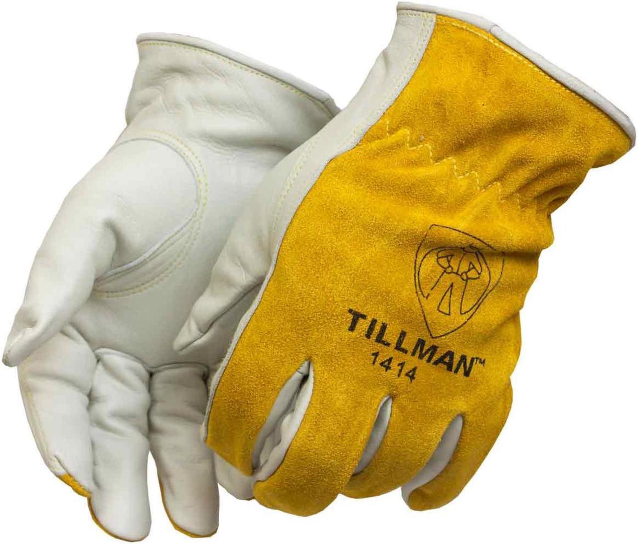 Alt view image 2 of 5 - Tillman 1414 Top Grain/Split Cowhide Drivers Gloves Large