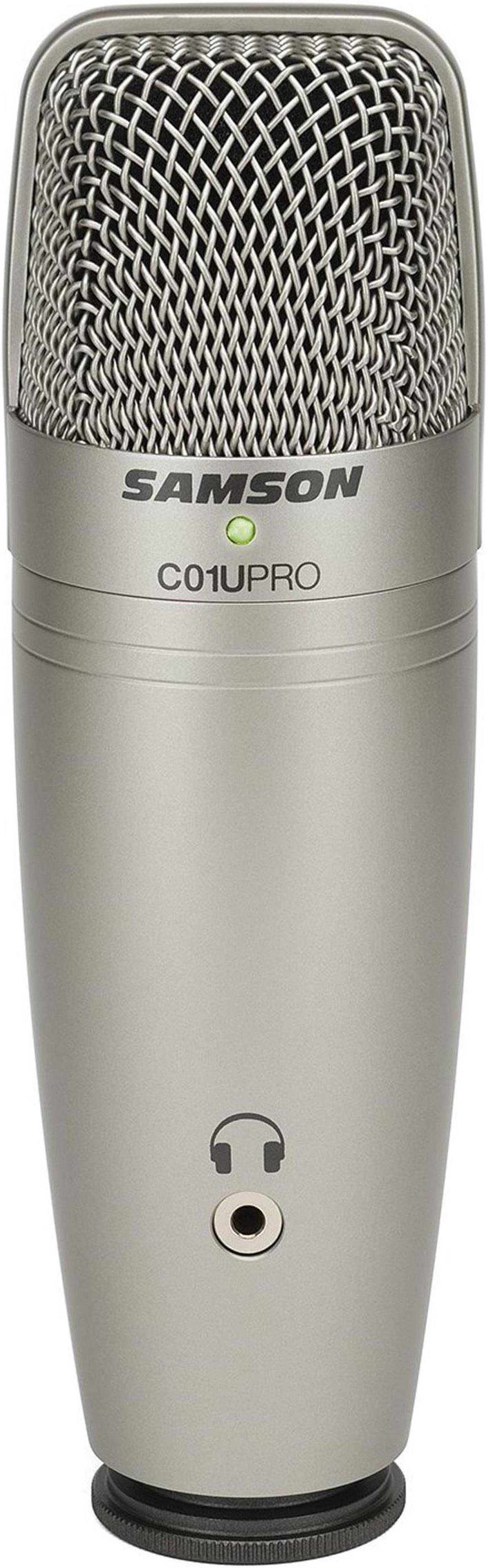 Alt view image 3 of 20 - Samson C01U PRO USB Studio Condenser Microphone
