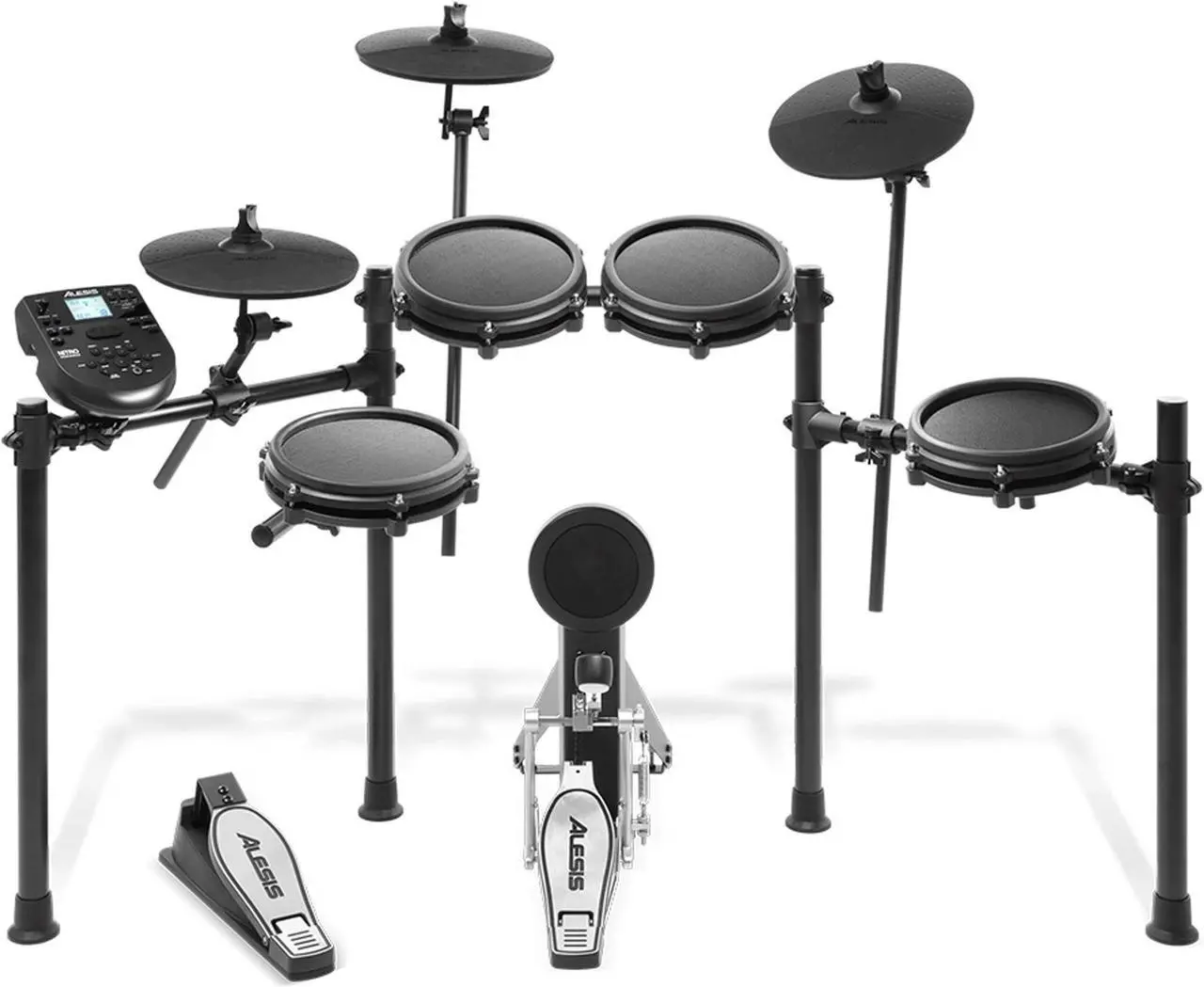 Alt view image 10 of 20 - Alesis Nitro Mesh 8-Piece Electronic Drum Set