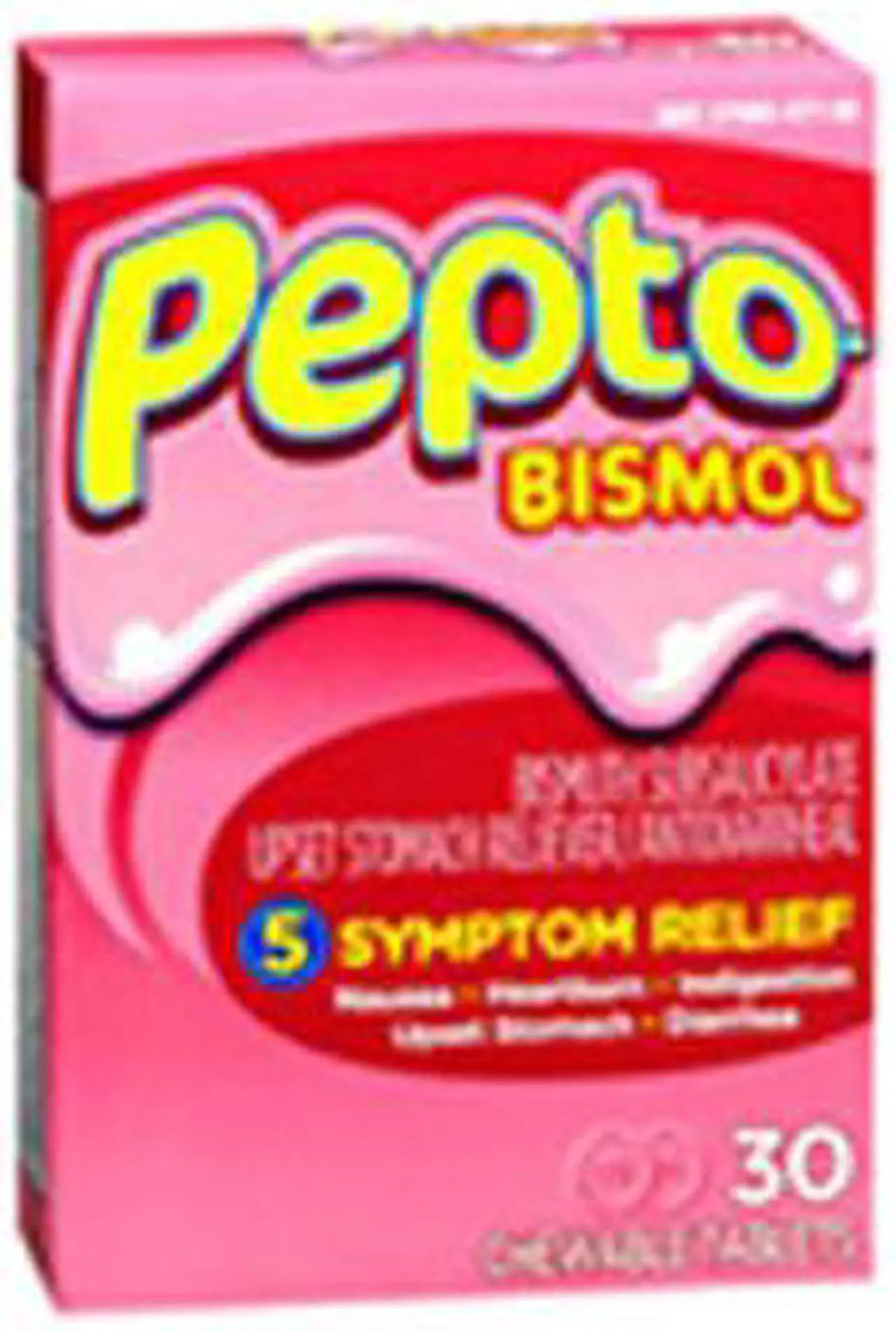 Alt view image 8 of 16 - Pepto-Bismol Chewable Tablets Original - 30 ct