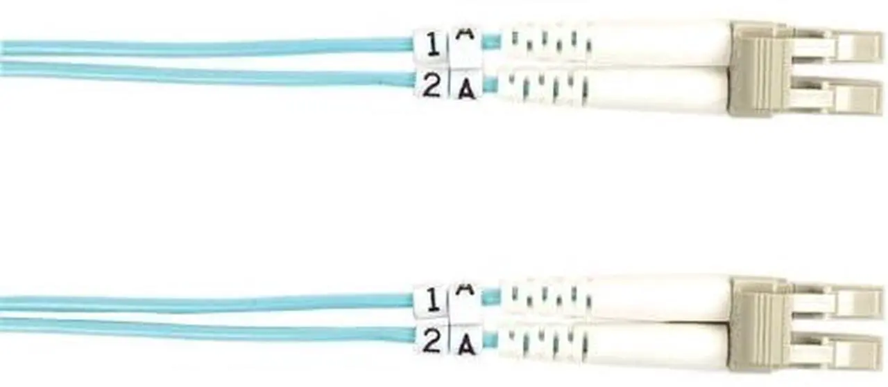 Alt view image 9 of 10 - Black Box FO10G-001M-LCLC 3.28 ft. Aqua Multimode Value Line Patch Cable