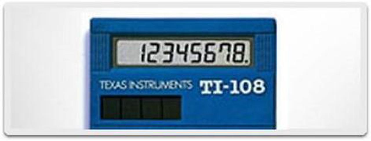 Alt view image 7 of 13 - Texas Instruments TI-108 Teacher Kit TI-108TK 8-Digit Desktop Calculator Blue TI108TK
