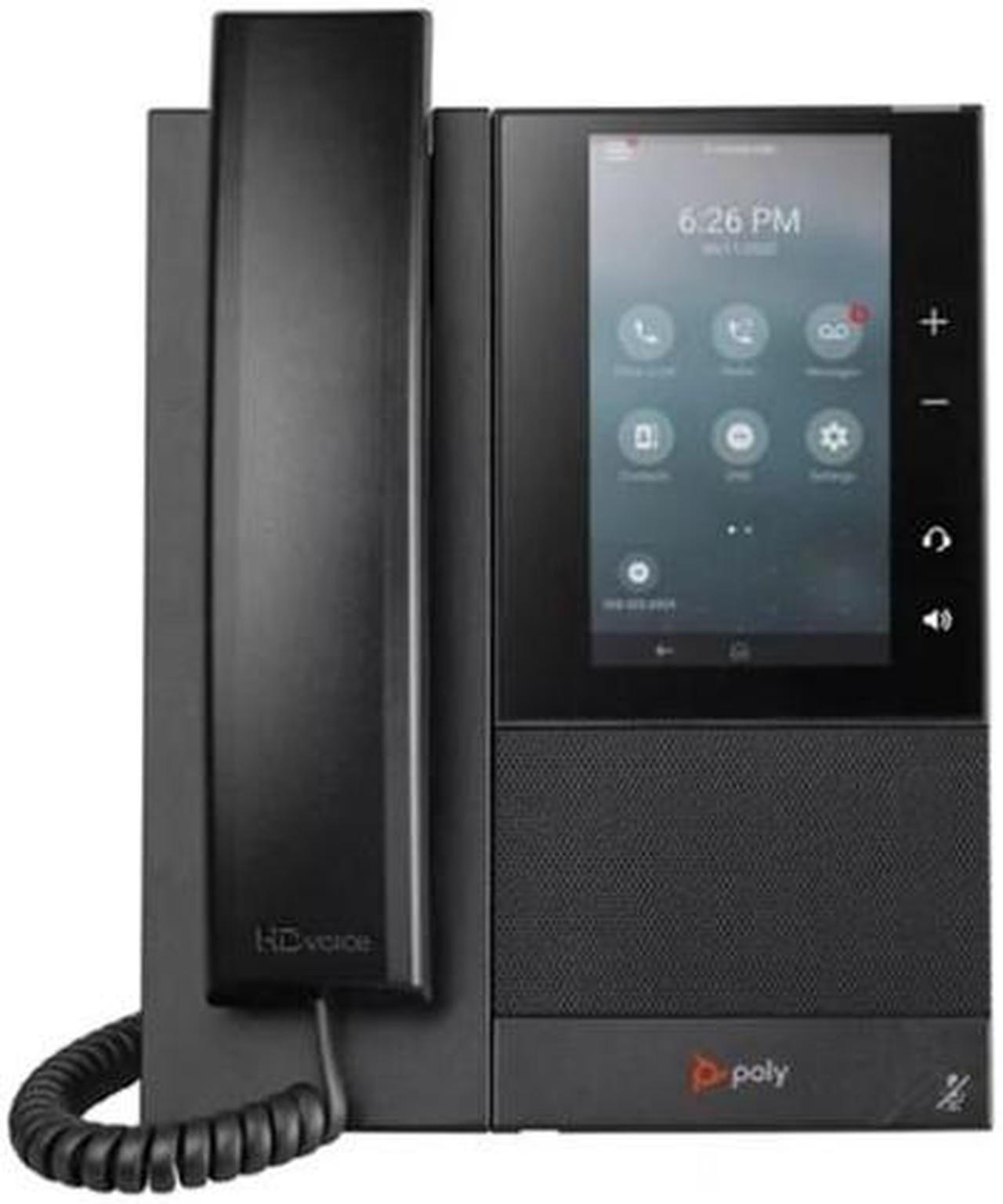 Alt view image 3 of 5 - Poly CCX 500 With Handest and Power Supply 2200-49720-001 CCX 500 Business Media Desk Phone With Handset and Power Supply
