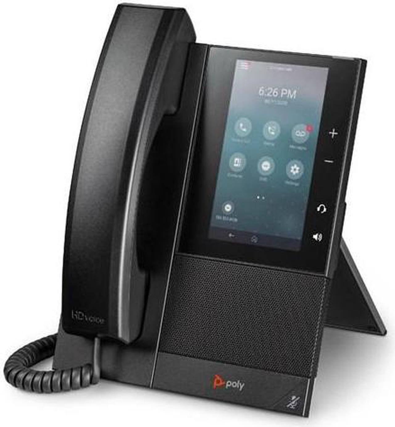 Alt view image 4 of 5 - Poly CCX 500 With Handest and Power Supply 2200-49720-001 CCX 500 Business Media Desk Phone With Handset and Power Supply
