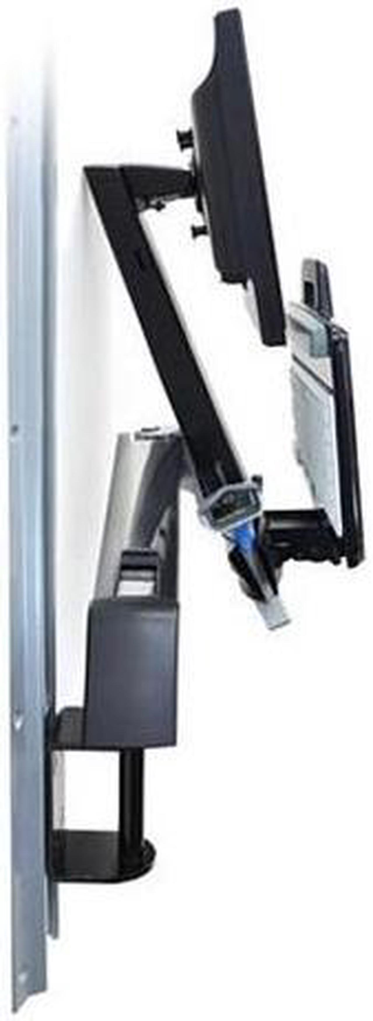 Alt view image 11 of 13 - Ergotron StyleView Sit-Stand Combo System With Medium Silver CPU Holder - Mounting kit (articulating arm, wall track mou