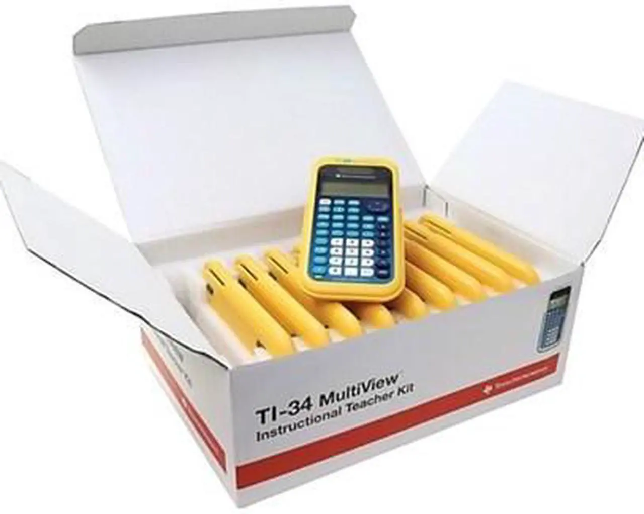 Alt view image 6 of 9 - Texas Instruments TI-34 MultiView Scientific Calculator - White, Blue