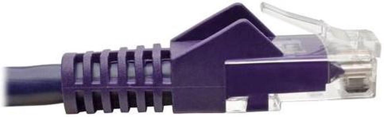 Alt view image 13 of 14 - TRIPP LITE N201-015-PU 15 ft. Cat 6 Purple Snagless Molded UTP Patch Cable (RJ45 M/M)