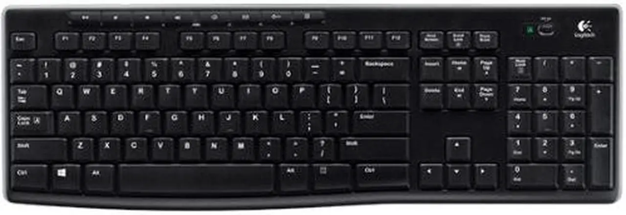 Alt view image 20 of 20 - Logitech K270 Wireless Keyboard K270 Black Logitech Unifying protocol (2.4 GHz) Wireless range: >33 ft (10m) wireless range Ergonomic Keyboard