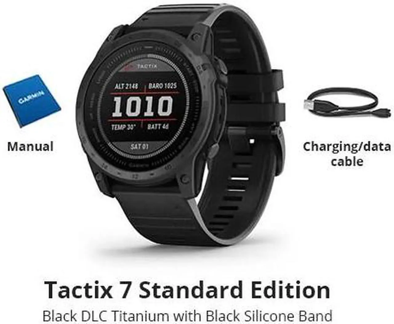 Alt view image 15 of 15 - Garmin Tactix 7 Standard Edition Premium Tactical GPS Smartwatch w/Silicone Band