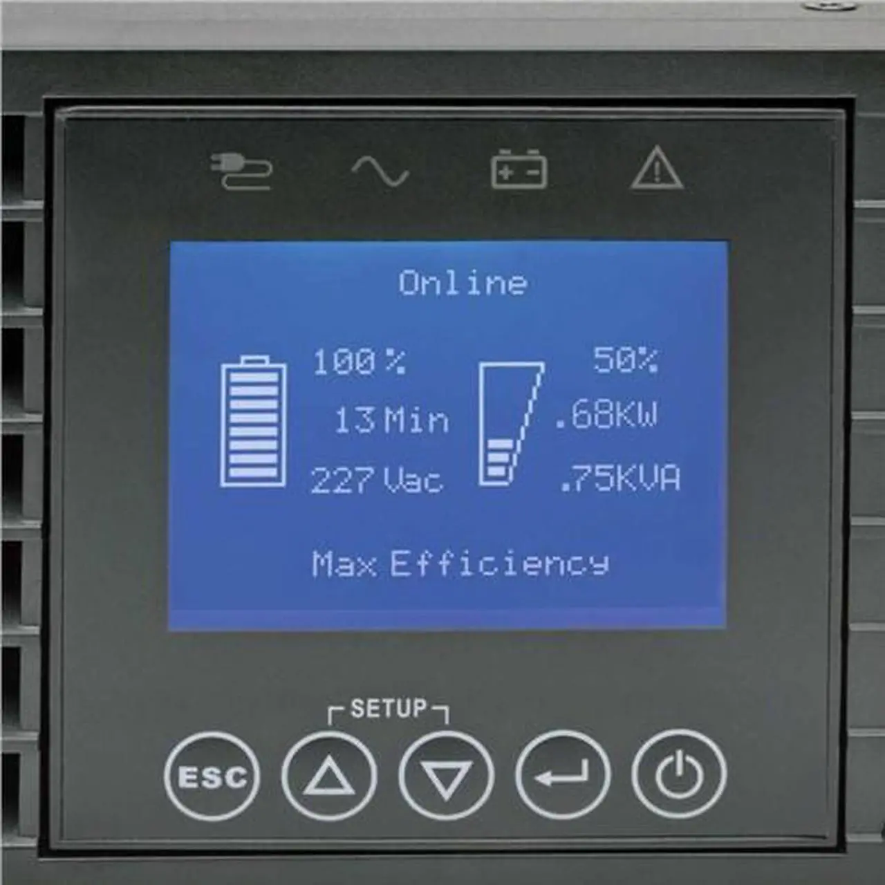 Alt view image 2 of 3 - Tripp Lite 2200va 1980w Intl Ups Smart Online Lcd Rackmount 208/230v Usb 2u Double Conversion UPS