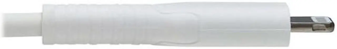 Alt view image 11 of 16 - Tripp Lite Safe-IT M102AB-02M-WH Lightning-USB-C Data Transfer Cable