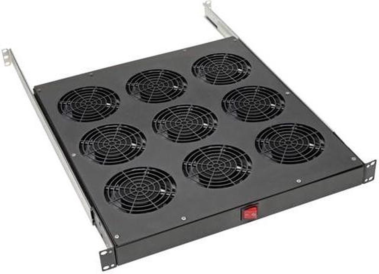 Alt view image 13 of 15 - Tripp Lite SRFANTRAY9 Fan Tray - 9 Fan - 1U - 19" - 864 CFM - Upflow Air Discharge Pattern