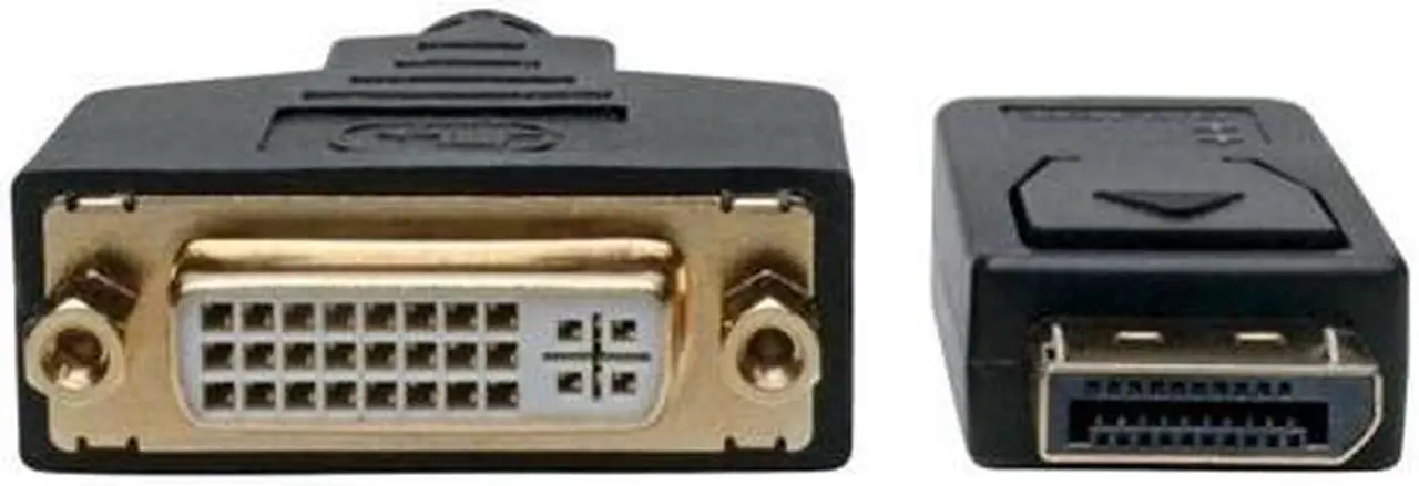 Alt view image 15 of 17 - Tripp Lite Displayport To Dvi Adapter Converter Cable M/F 1080P Black 1Ft