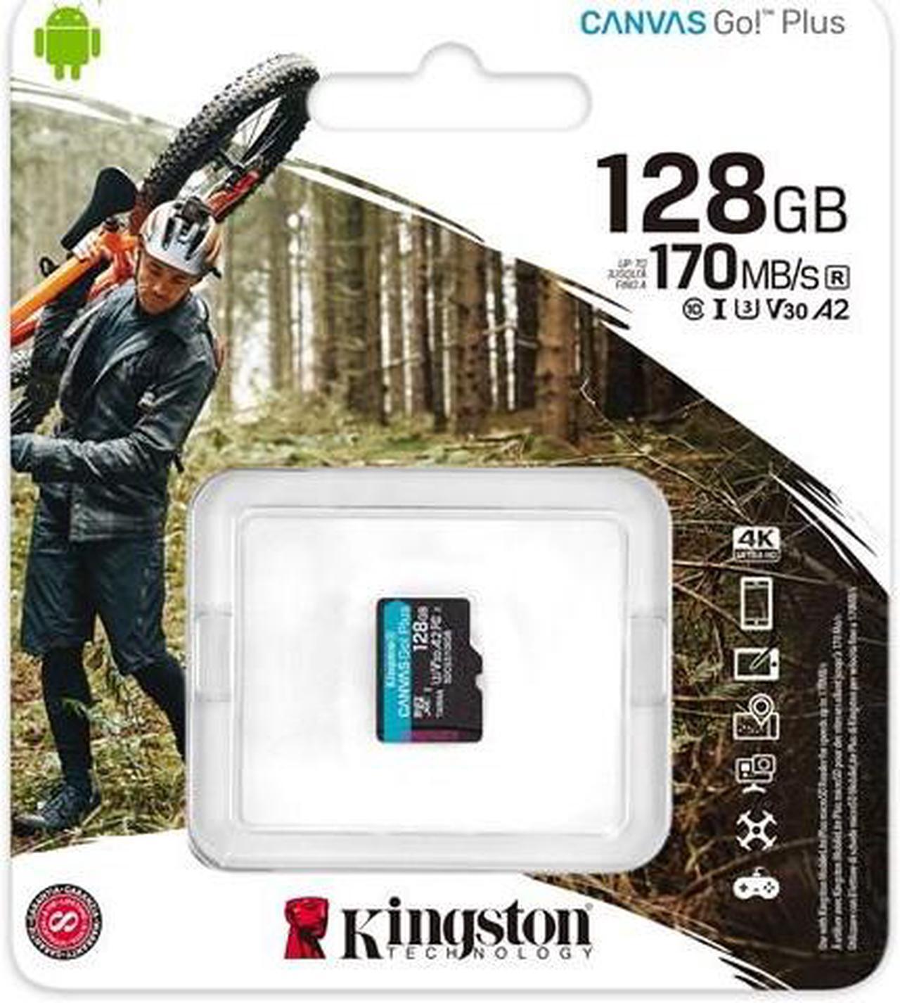 Alt view image 4 of 4 - Kingston Canvas Go! Plus 128GB microSDXC Memory (Flash Memory) Model SDCG3/128GBSP
