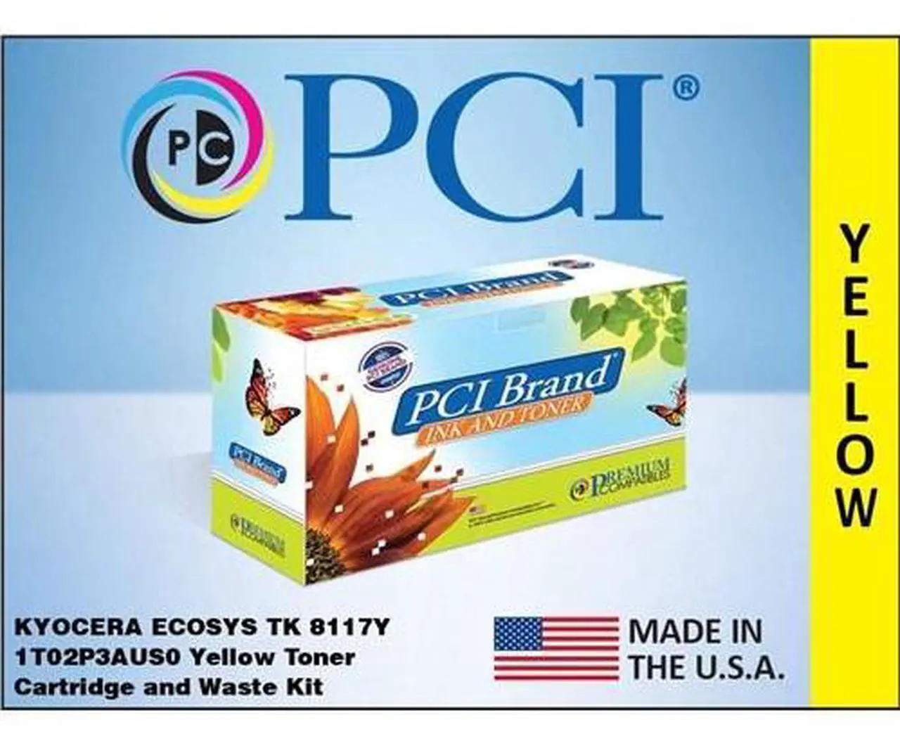 Main image of Premium Compatibles KyoceraMita ECOSYS TK8117Y 1T02P3AUS0 Yellow Toner Cartridge KyoceraMita ECOSYS TK8117Y 1T02P3AUS0 Yellow Toner Cartridge