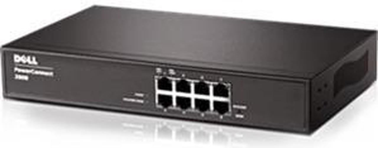 Main image of Dell 469-4242 Dell PowerConnect 2808 Ethernet Switch - 8 Ports - Manageable - 10/100/1000Base-T - 8 x Network - 2 Layer Supported - 1U High - Rack-mountableLifetime Limited Warranty
